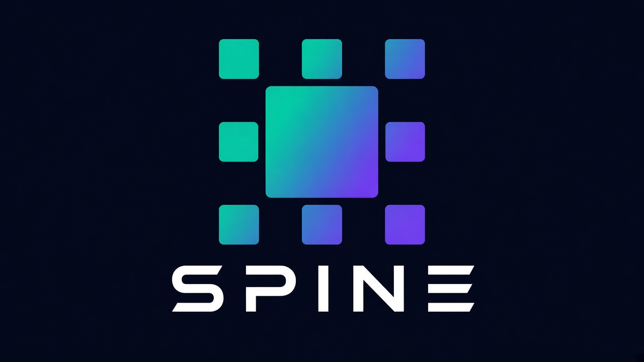 SPINE — stacked vertebrae logo
